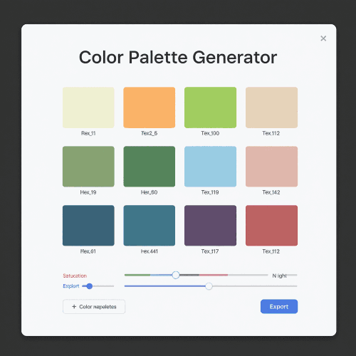 Color palette generator